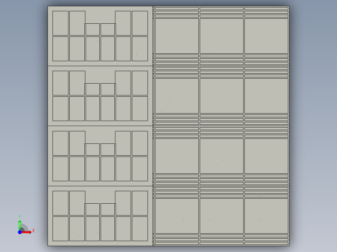 灯座栈板前视图
