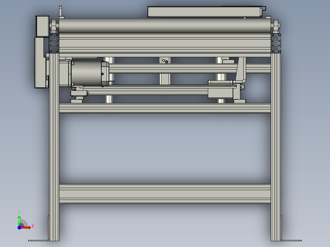 标签工作台前视图