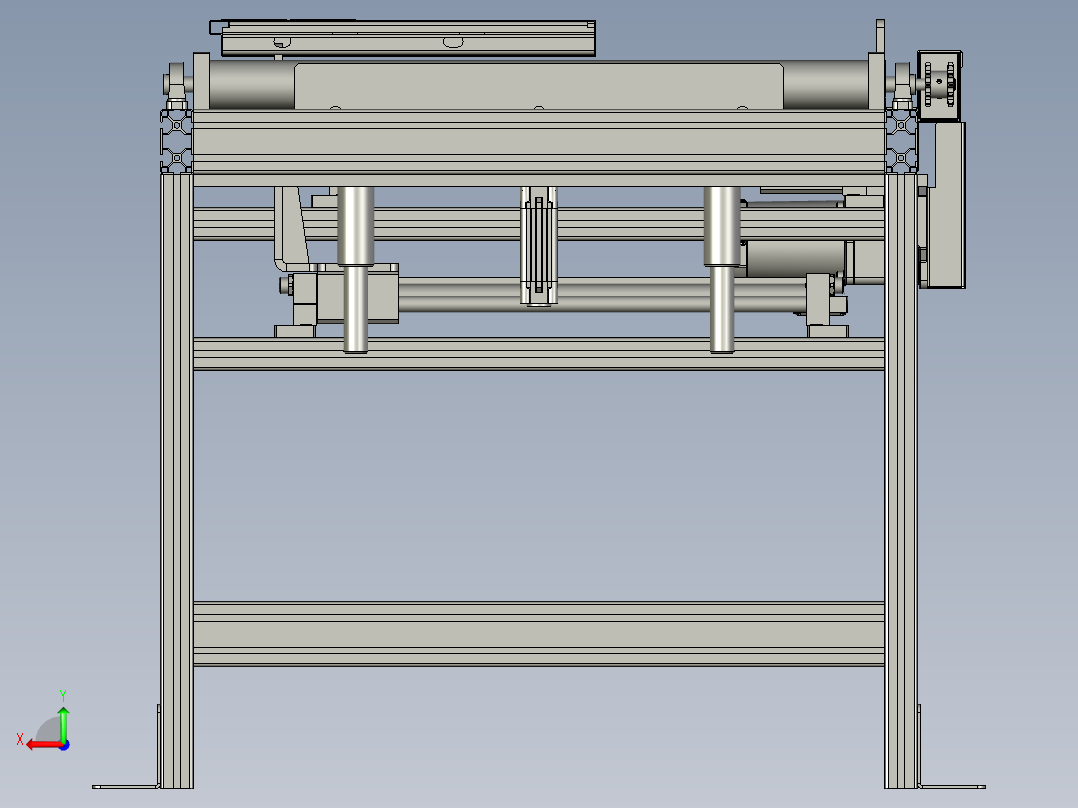 标签工作台后视图