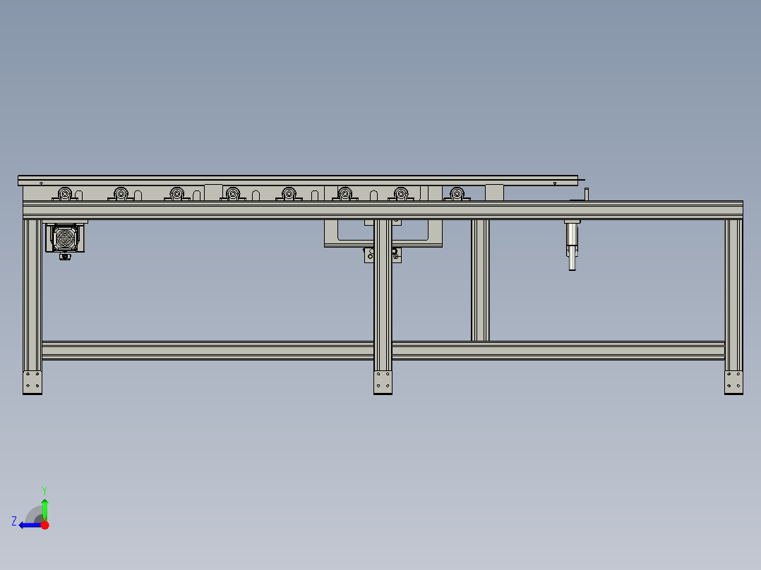 标签工作台右视图
