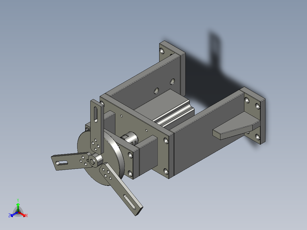 充电宝内部锂电池自动焊接设备设计-03旋转送料机械手-V1