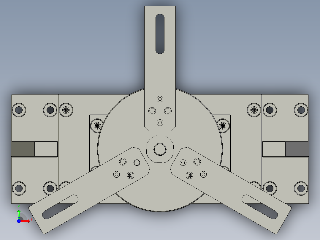 充电宝内部锂电池自动焊接设备设计-03旋转送料机械手-V1前视图