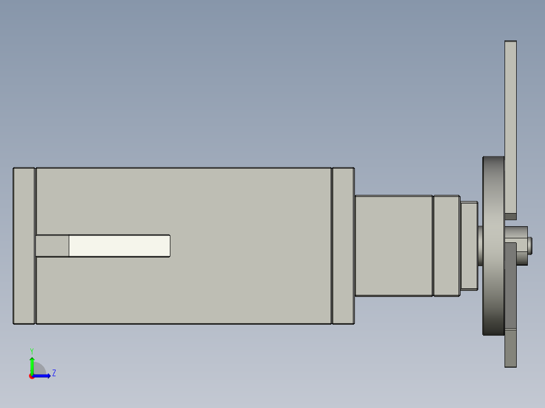 充电宝内部锂电池自动焊接设备设计-03旋转送料机械手-V1左视图