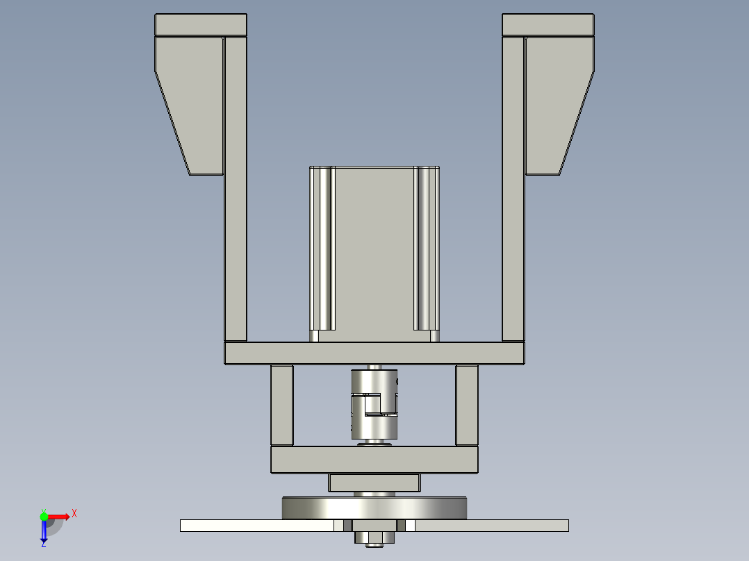 充电宝内部锂电池自动焊接设备设计-03旋转送料机械手-V1俯视图
