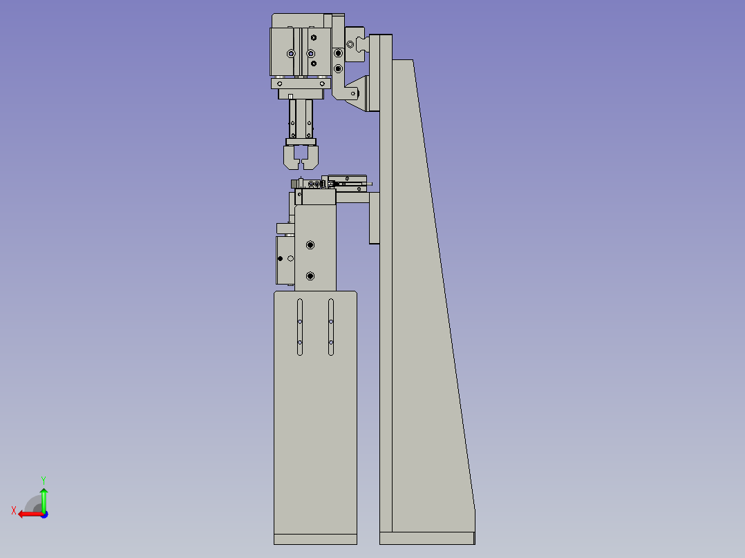 错位机构后视图