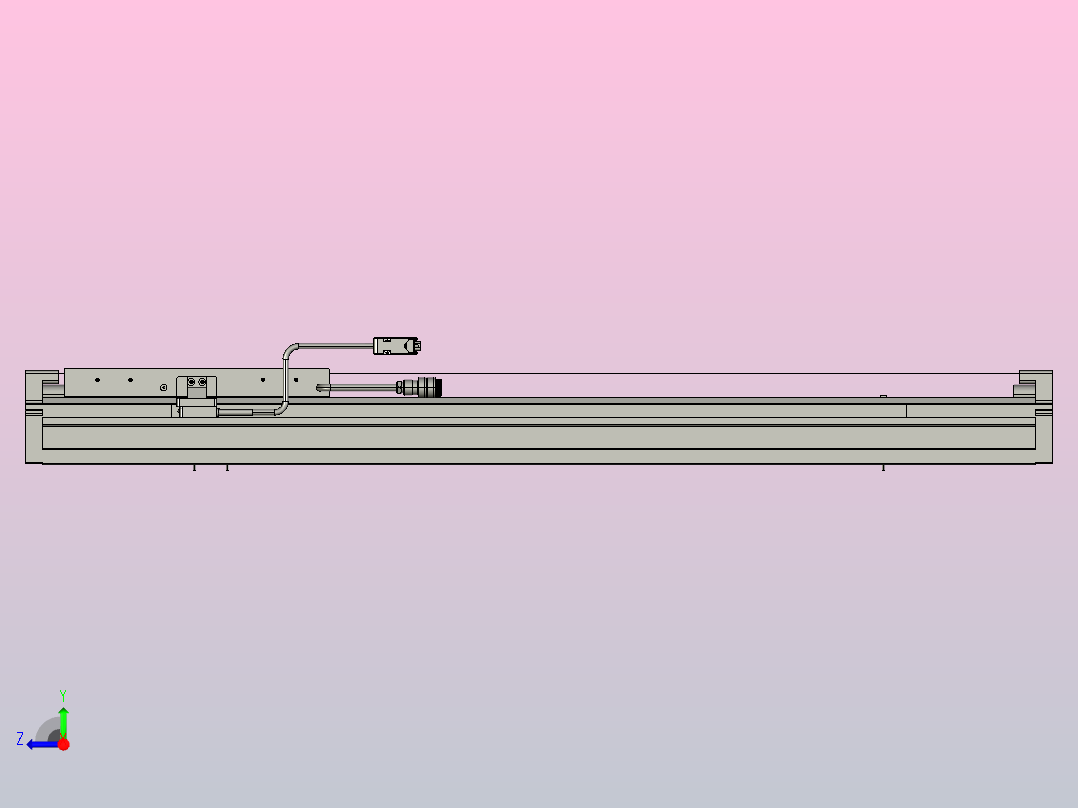 直驱直线电机轴TPA-LNP2-200-55C4-1-L600-3-C-05-N3右视图