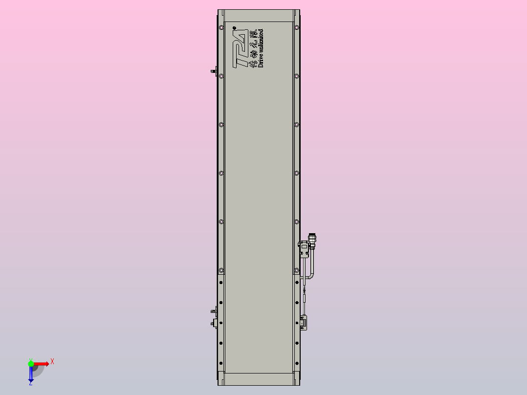 直驱直线电机轴TPA-LNP2-200-55C4-1-L600-3-C-05-N3俯视图