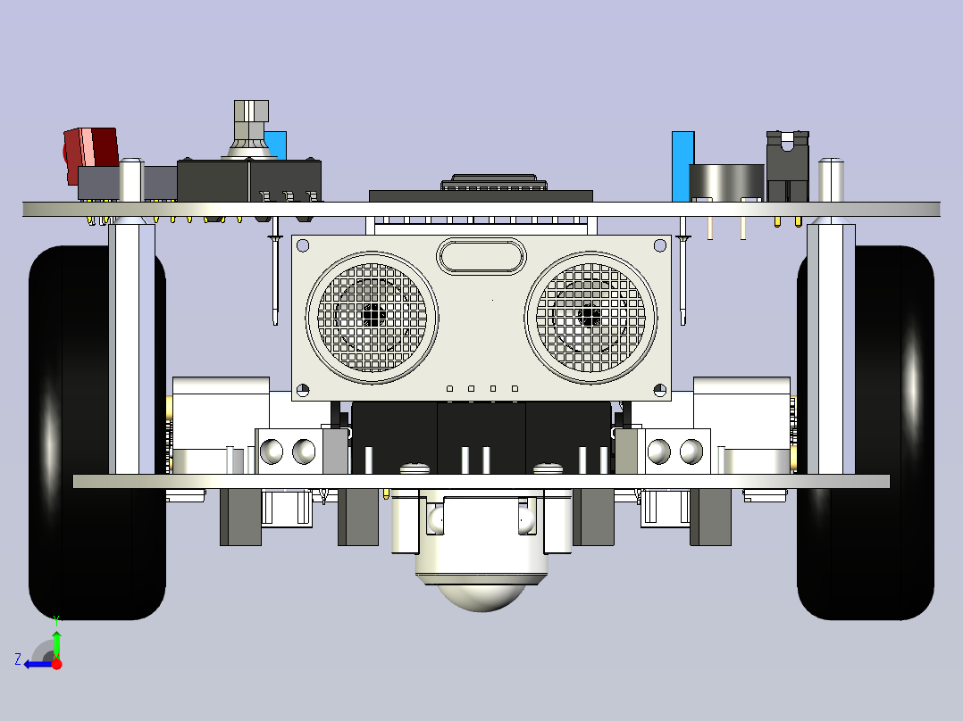 AlphaBot2机器人右视图