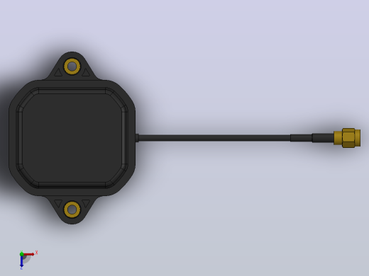 ANN-MB-00-00，U-Blox GNSS多频段磁性安装天线- 5m (SMA)俯视缩略图