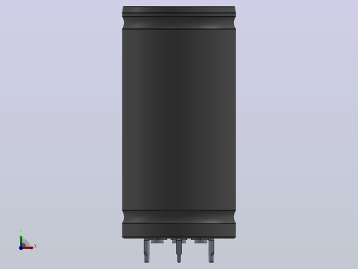 3V，450F超级电容器，TPLH 3R0 450SS35X71.SLDASM前视缩略图