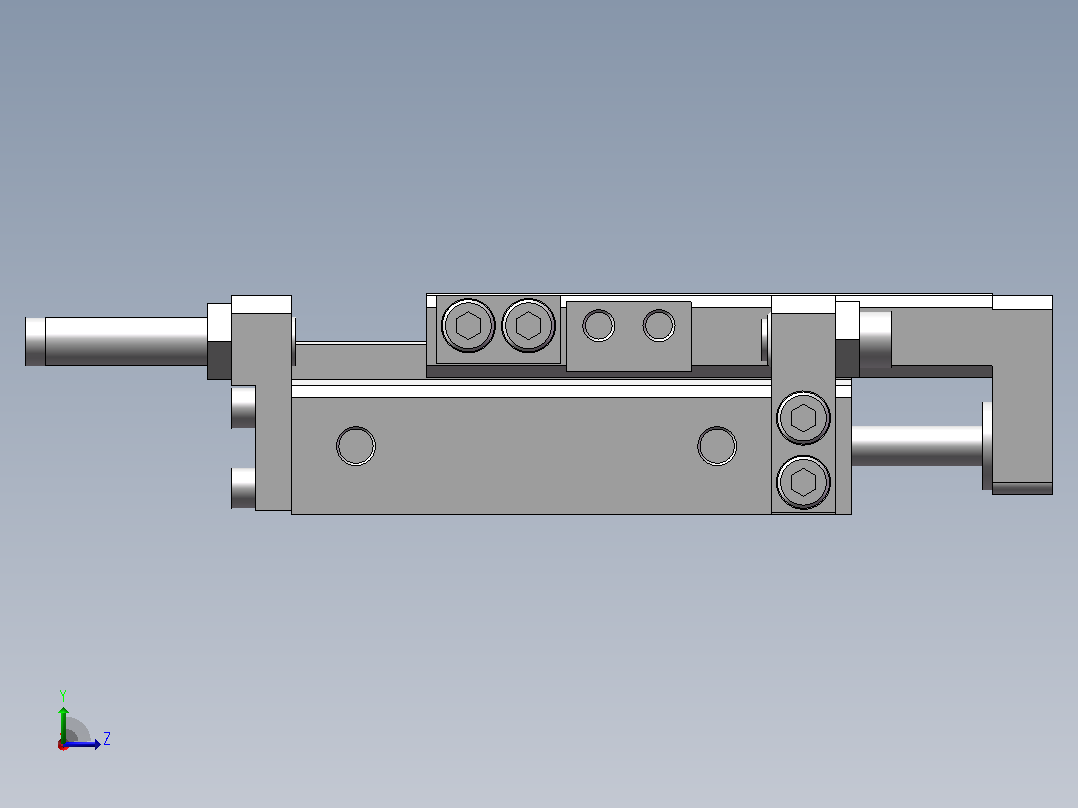 气缸MXQ25-50ASBT-M9BL左视图