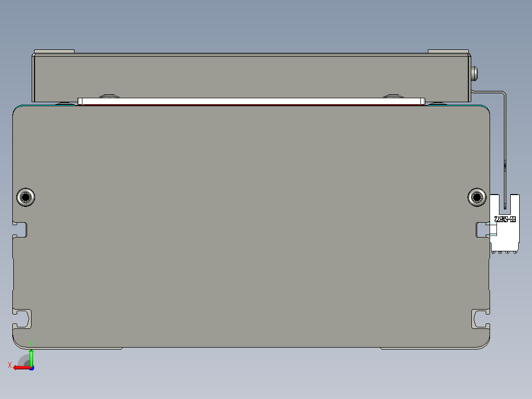 带750W伺服电机和150mm冲程的线性致动器XNTD22-BC-150后视图