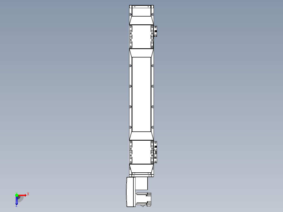 皮带直线轴双滑块型TPA-GCBS-120-P70-L175-QL-M20-N3俯视图