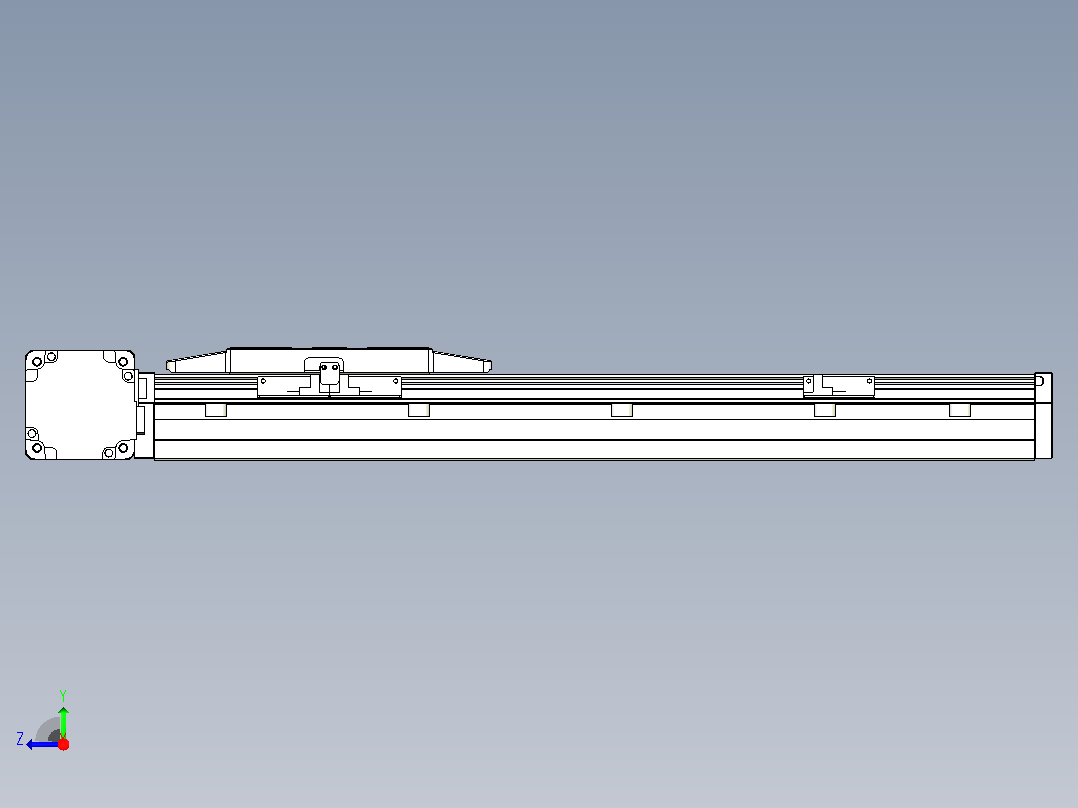 机器人皮带驱动直线轴TPA-GCB-150-P80-L350-DL-M75-N3右视图