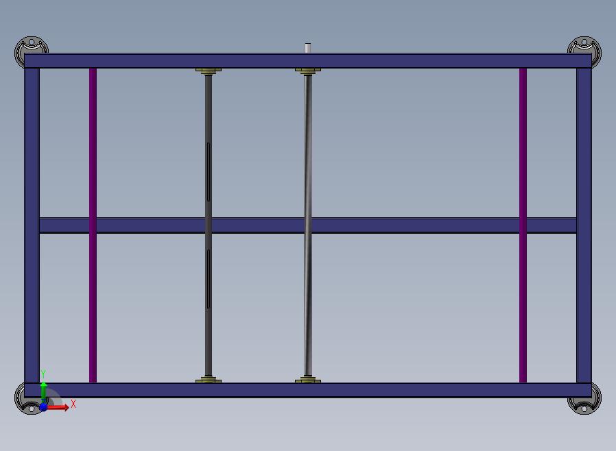 开合组装皮带线前视图