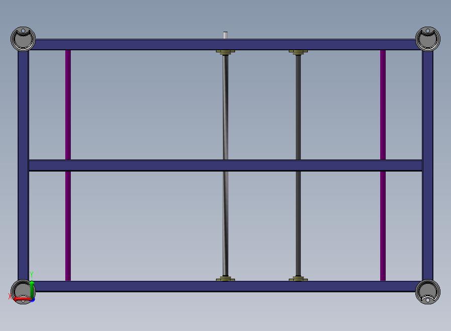 开合组装皮带线后视图