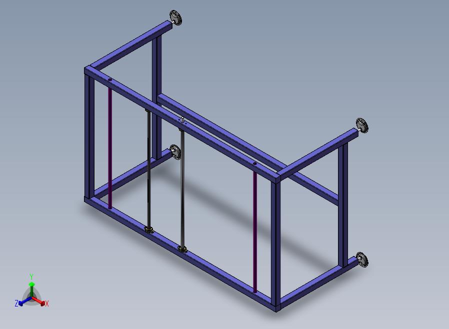开合组装皮带线正等轴测图