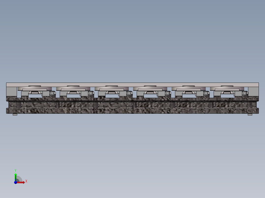 转盘铣端面夹具前视图