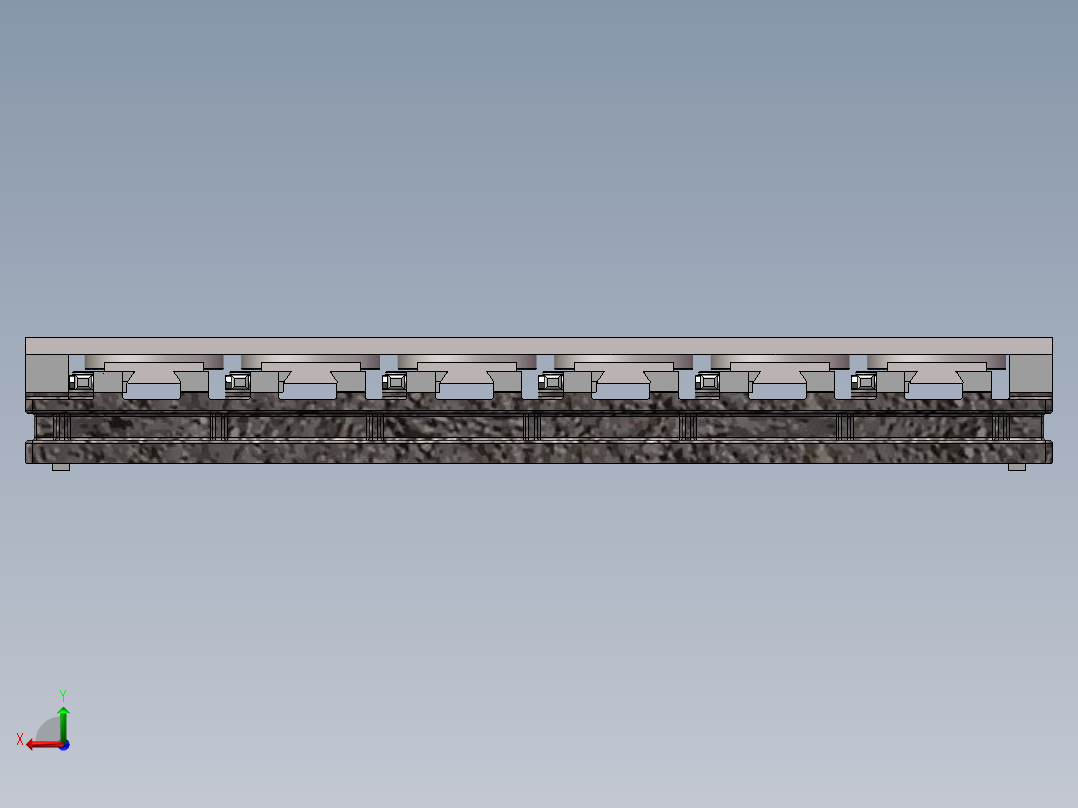 转盘铣端面夹具后视图