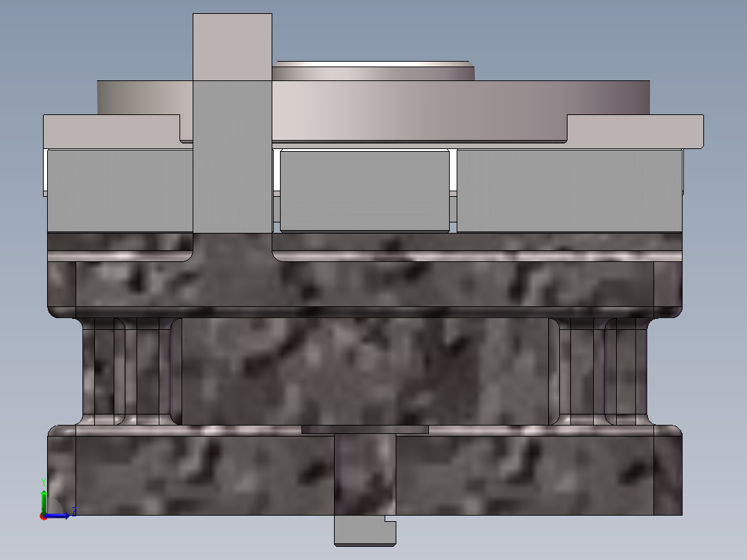 转盘铣端面夹具左视图