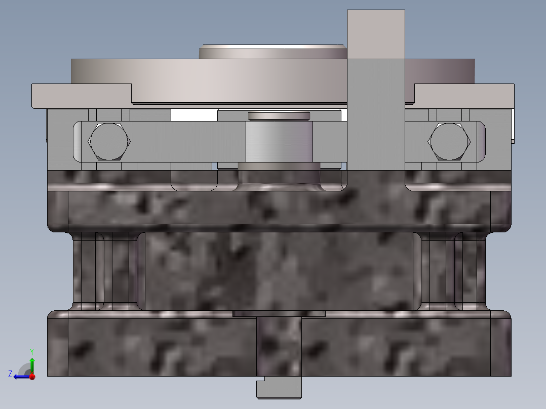 转盘铣端面夹具右视图