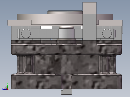 转盘铣端面夹具右视缩略图