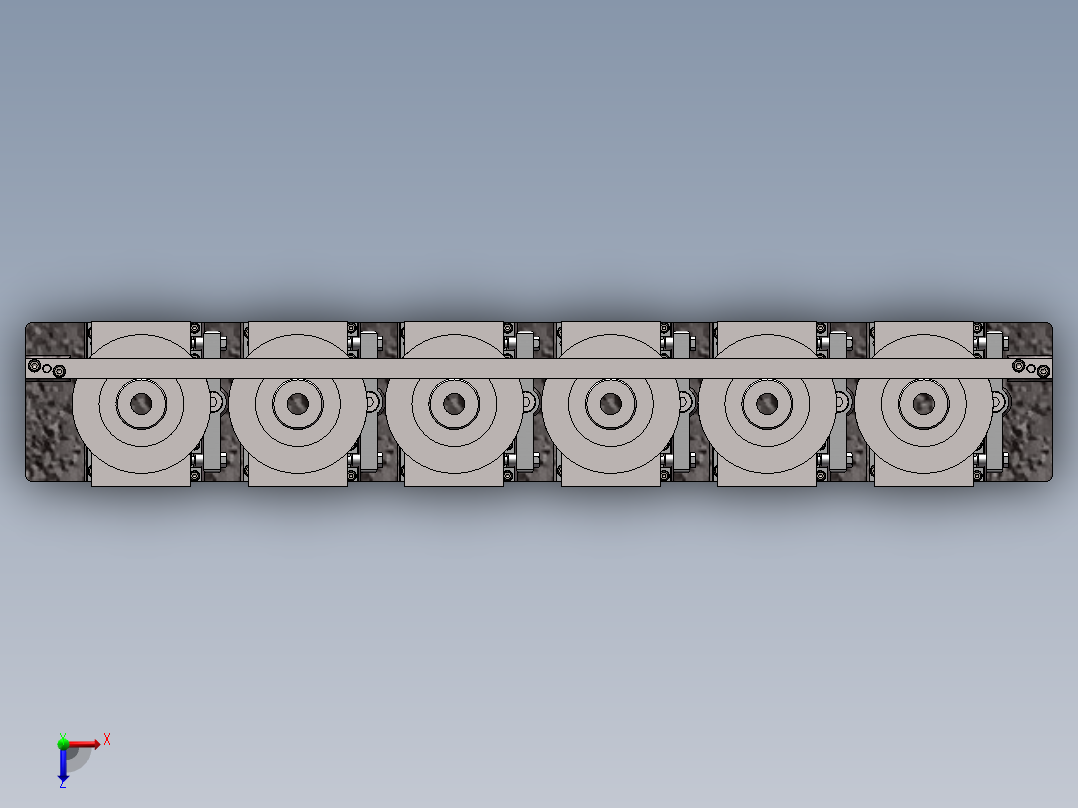 转盘铣端面夹具俯视图