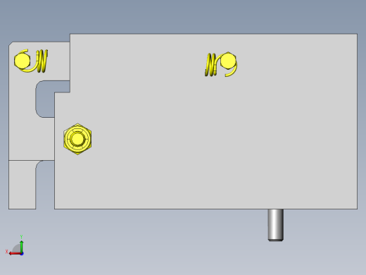 工件夹紧与松开机构后视缩略图