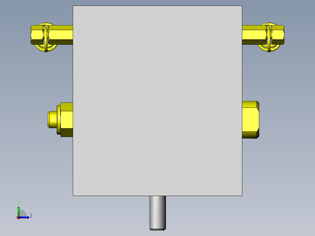工件夹紧与松开机构左视图