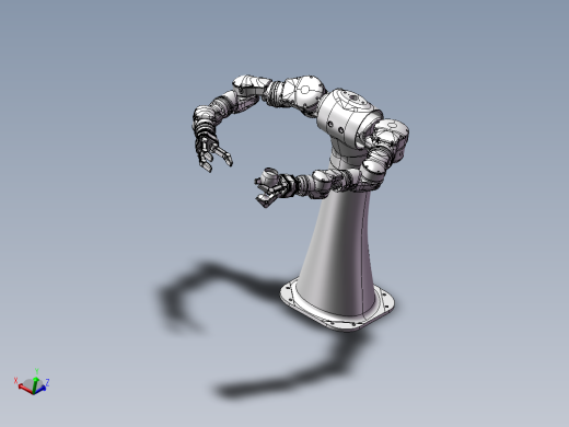 3D模型资料 机械设计专业非玩具工业智能机器人 多关节仿真机械手