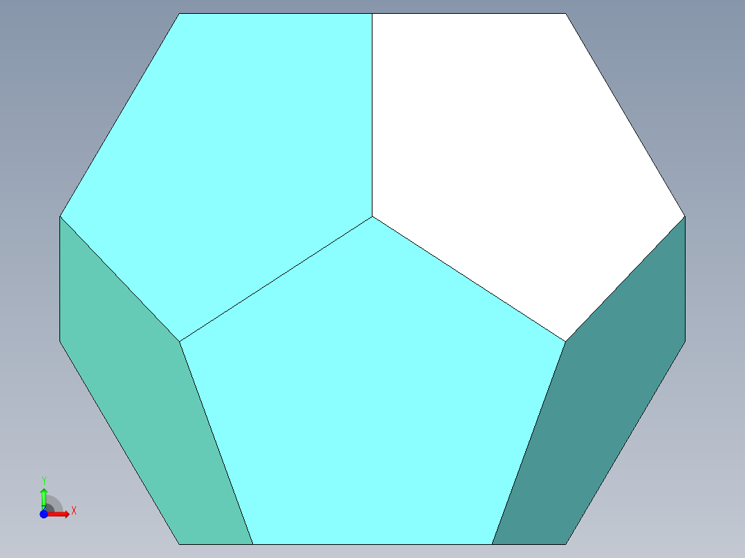 12面柏拉图方体前视图