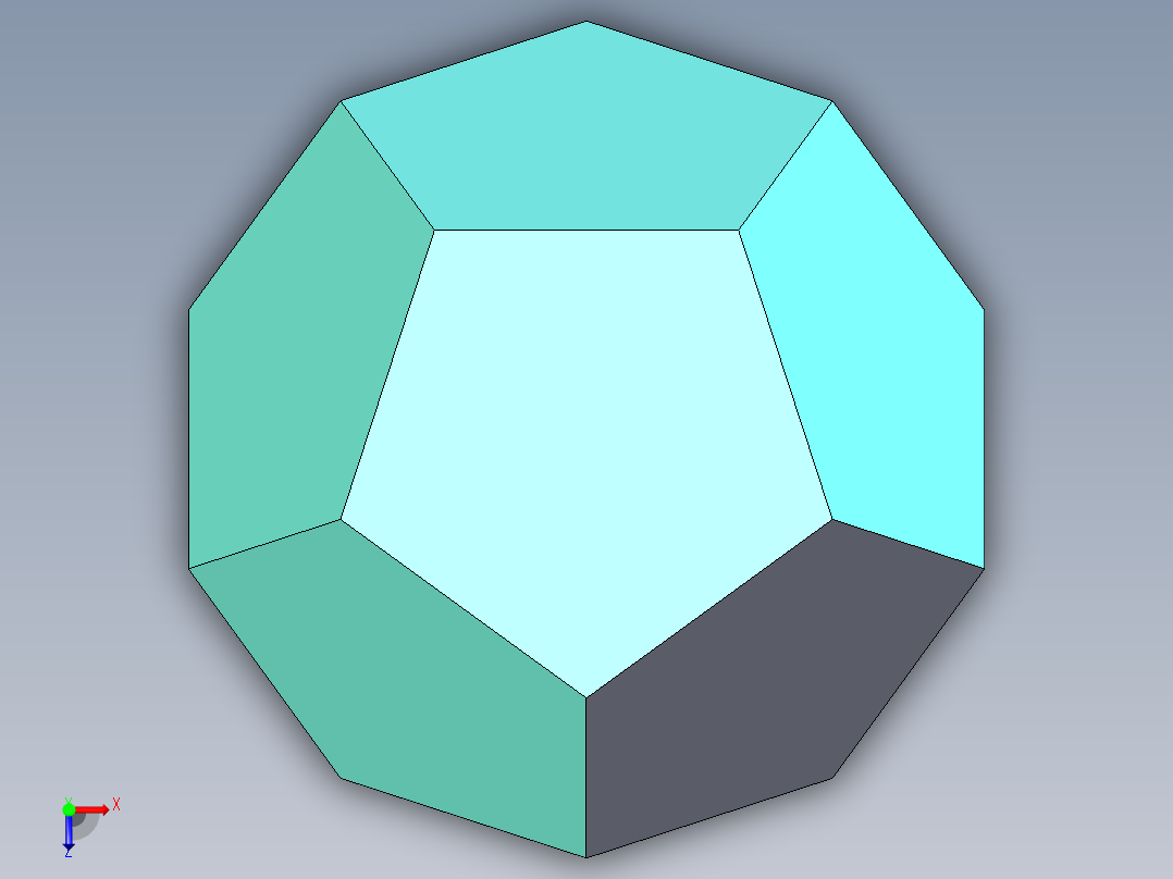 12面柏拉图方体俯视图