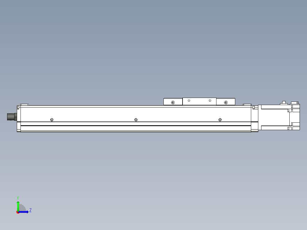 Toyo东佑达直线模组-ECH12-300-BC-400W左视图