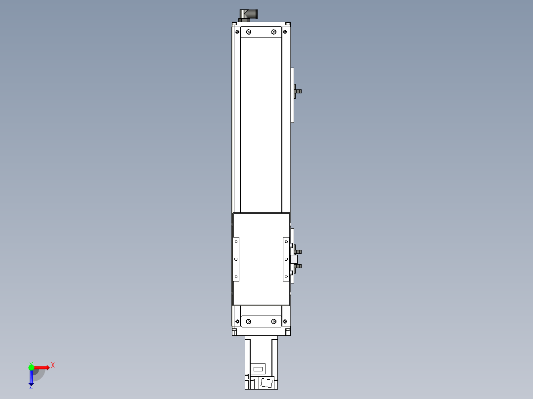 Toyo东佑达直线模组-ECH12-300-BC-400W俯视图