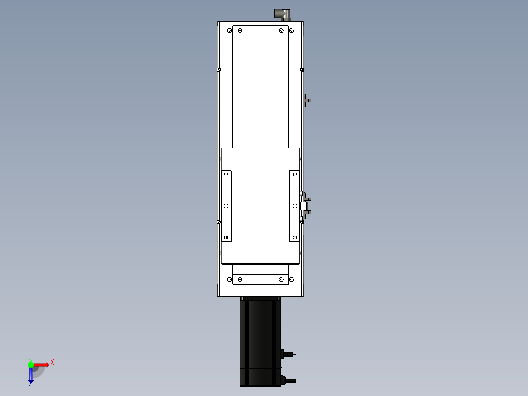 Toyo东佑达直线模组-ECH17-200-BC-750W+煞車俯视图