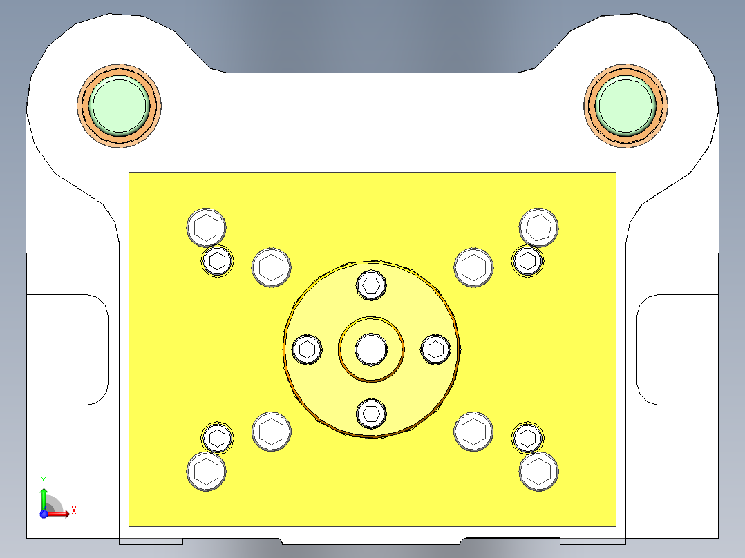 电机定子冲裁工艺及其模具设计前视图