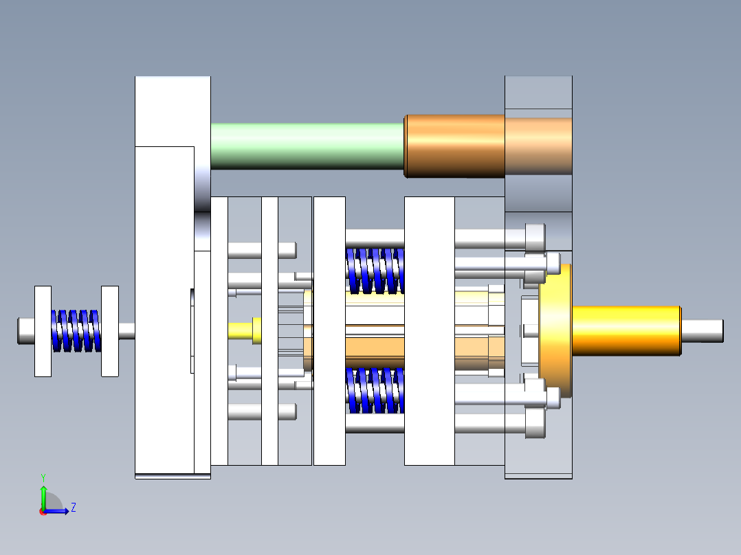 电机定子冲裁工艺及其模具设计左视图