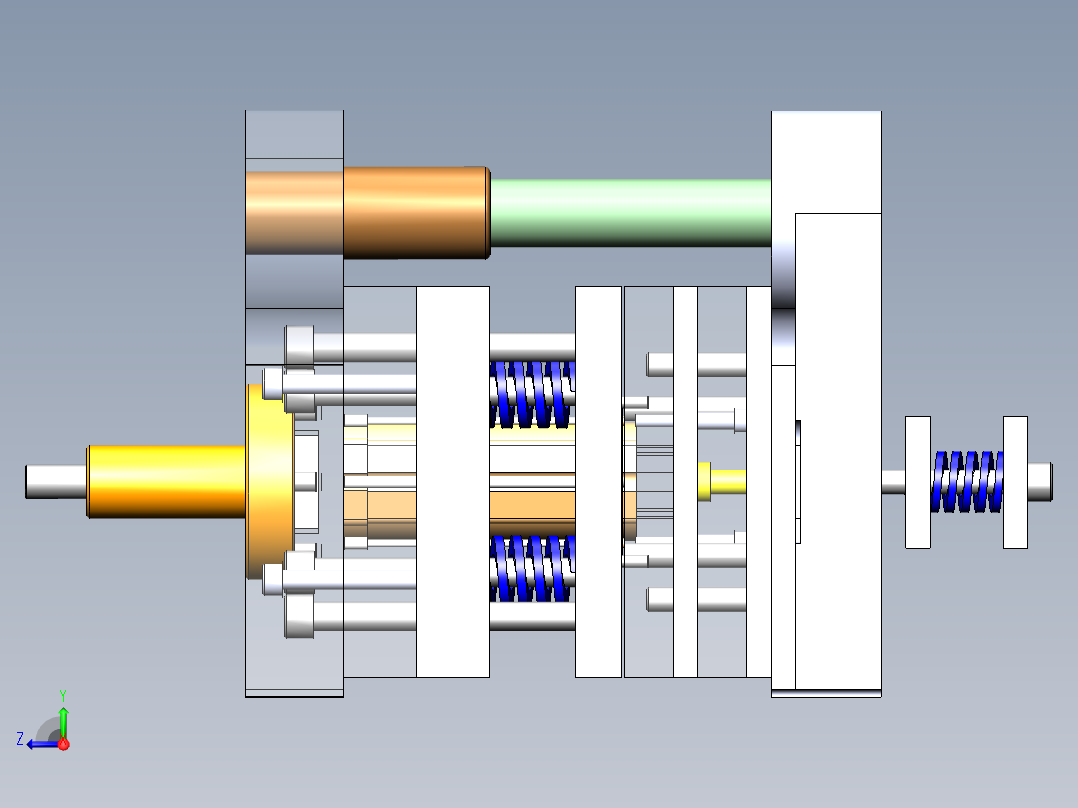电机定子冲裁工艺及其模具设计右视图