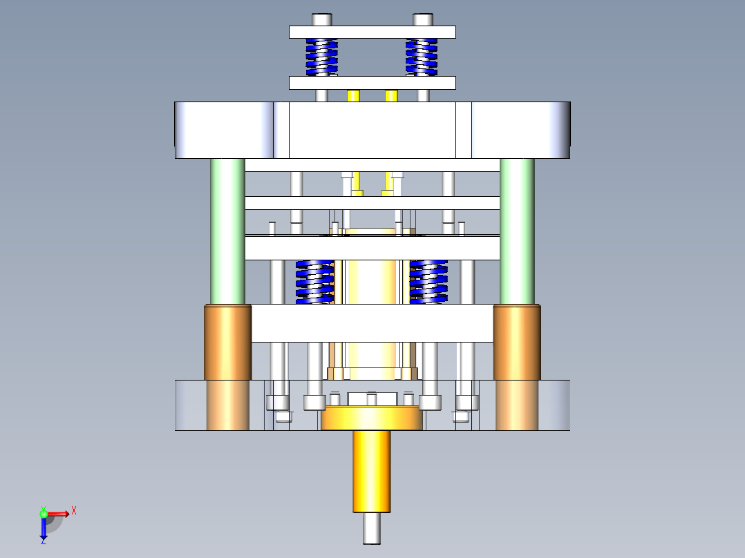 电机定子冲裁工艺及其模具设计俯视图