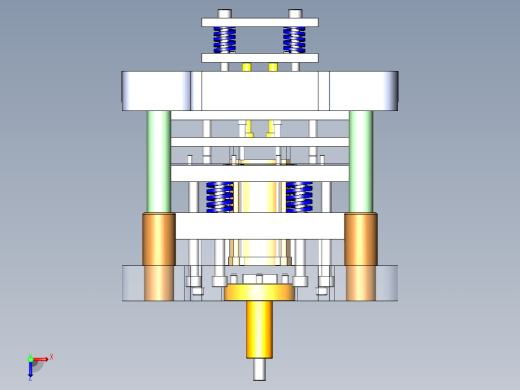 电机定子冲裁工艺及其模具设计俯视缩略图