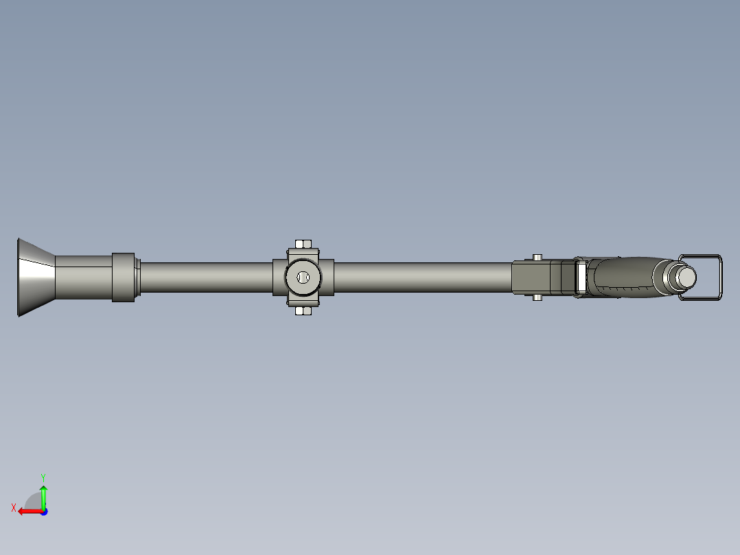 手枪式喷水器后视图