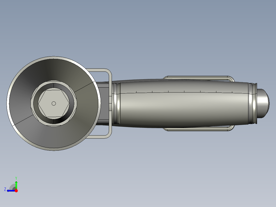 手枪式喷水器右视图