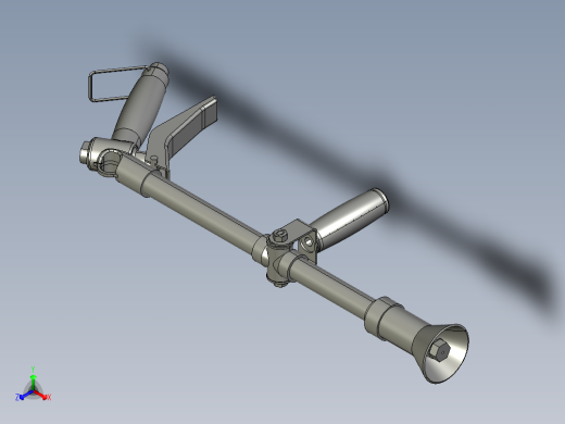 手枪式喷水器正等轴测缩略图