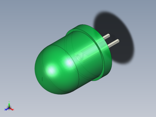 LED_Round_Green8_D10.0mm正等轴测缩略图