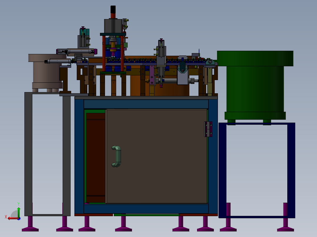 音频接口组装机后视图