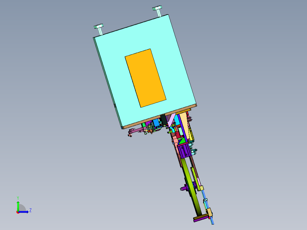 数据传输插头弯针插接机左视图