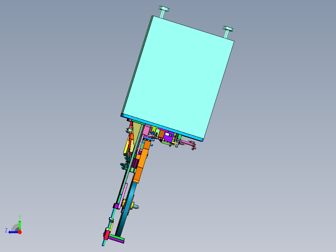 数据传输插头弯针插接机右视图