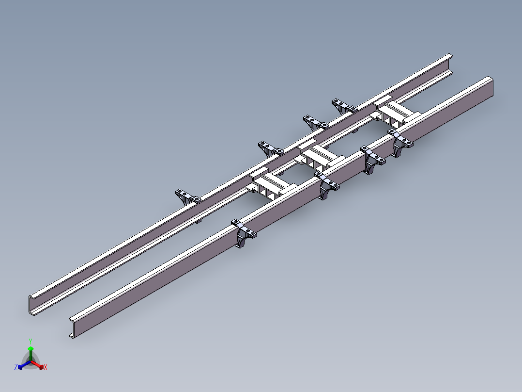 车架正等轴测图