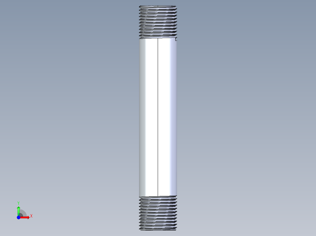 聚氯乙烯配件33-Sch80_Nipple_MPTxMPT_861-083_0.5in x 5in前视图