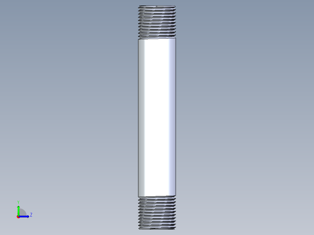 聚氯乙烯配件33-Sch80_Nipple_MPTxMPT_861-083_0.5in x 5in左视图